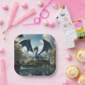 Assiettes En Carton Dragon (Fête)