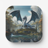 Assiettes En Carton Dragon (Recto)