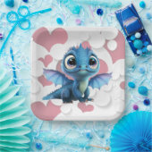 Assiettes en carton dragon (Fête)