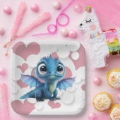 Assiettes en carton dragon (Fête)