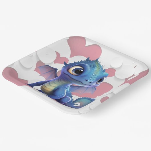 Assiettes en carton dragon (Angulaire)