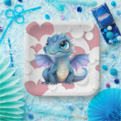 Assiettes en carton dragon (Fête)