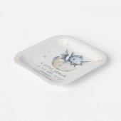 Assiettes En Carton Dragon Baby shower Cute Boy Blue Dragon (Angulaire)