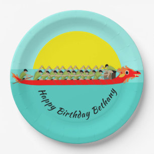Assiettes En Carton Dragon Boat Racing