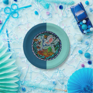 Assiettes En Carton Dragon celtique