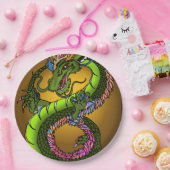Assiettes En Carton Dragon chinois (Fête)