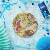 Assiettes En Carton Dragon chinois et phoenix (Fête)