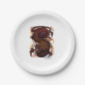 Assiettes En Carton Dragon (conception de signature) (Devant)