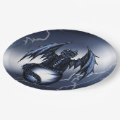Assiettes En Carton Dragon de foudre (Angle)
