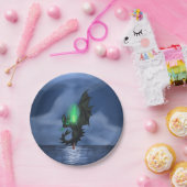 Assiettes En Carton Dragon de nuit (Fête)