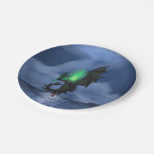 Assiettes En Carton Dragon de nuit (Angle)