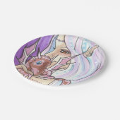 Assiettes En Carton Dragon d'hiver + Plaques en papier d'art imaginair (Angle)