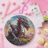 Assiettes En Carton Dragon Dreamscape (Fête)