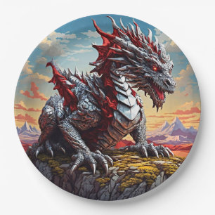 Assiettes En Carton Dragon Dreamscape
