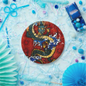 Assiettes En Carton Dragon japonais (Fête)