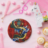 Assiettes En Carton Dragon japonais (Fête)