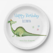 Assiettes En Carton Dragon - Retour (Devant)