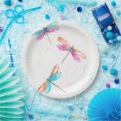 Assiettes En Carton Dragonflies 2 plaques de papier (Fête)