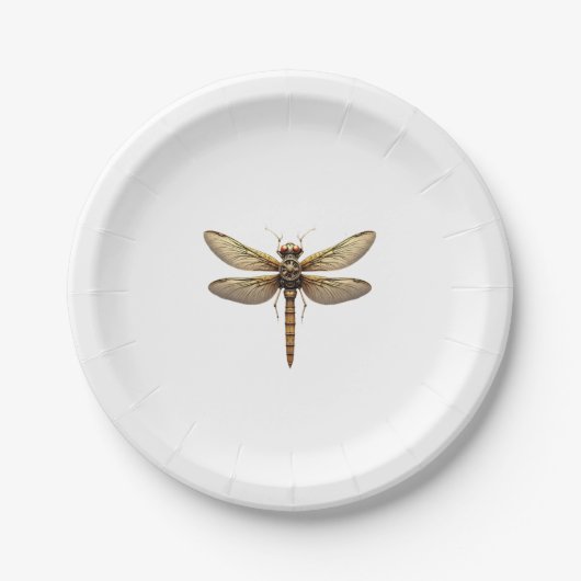 Assiettes En Carton Dragonfly Animal Art Graphic Dragonfly (Devant)