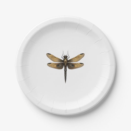 Assiettes En Carton Dragonfly Animal Art Graphic Dragonfly (1) (Devant)