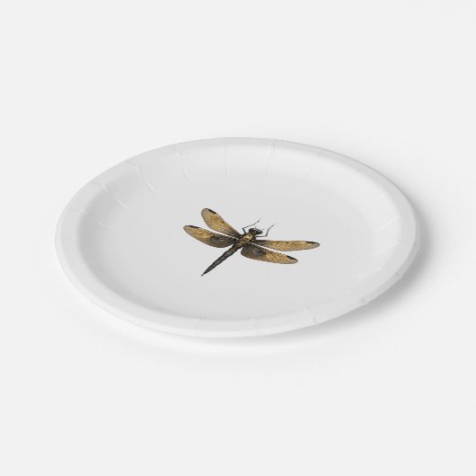Assiettes En Carton Dragonfly Animal Art Graphic Dragonfly (1) (Angle)