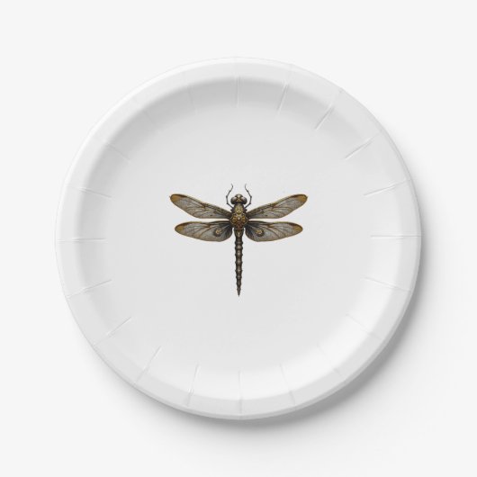 Assiettes En Carton Dragonfly Animal Art Graphic Dragonfly (2) (Devant)