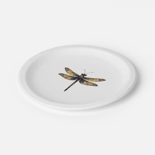 Assiettes En Carton Dragonfly Animal Art Graphic Dragonfly (3) (Angle)