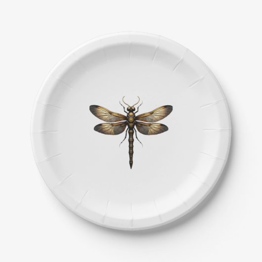 Assiettes En Carton Dragonfly Animal Art Graphic Dragonfly (4) (Devant)