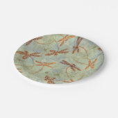 Assiettes En Carton Dragonfly Dance Gold (Angle)