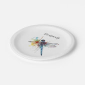 Assiettes En Carton Dragonfly Dreamscape, personnalisée (Angle)