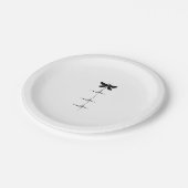 Assiettes En Carton Dragonfly Heartbeat EKG Pulse Nature Insect Dragon (Angle)