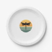 Assiettes En Carton Dragonfly Retro (4) (Devant)