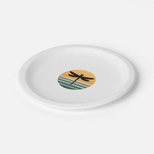 Assiettes En Carton Dragonfly Retro (4) (Angle)