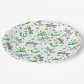 Assiettes En Carton Dragonlies et Dandelions (Angle)