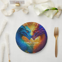Dragons colorés en amour