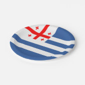Assiettes En Carton Drapeau Adjara Patriotique (Angle)