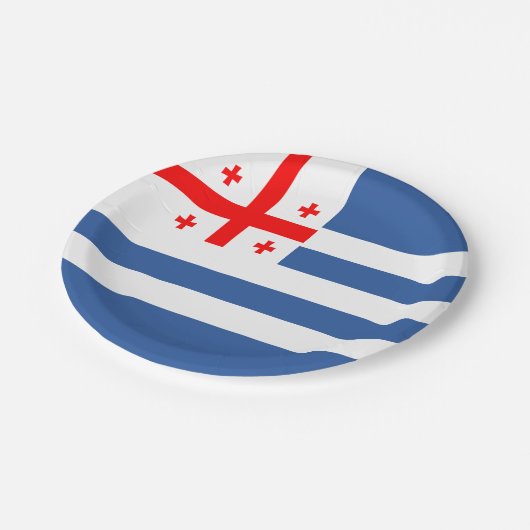 Assiettes En Carton Drapeau Adjara Patriotique (Angle)