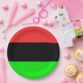 Assiettes En Carton Drapeau africain (Fête)