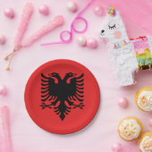 Assiettes En Carton Drapeau albanais (Fête)
