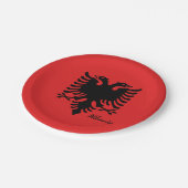 Assiettes En Carton Drapeau albanais & patriotes du parti albanais /sp (Angle)