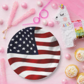 Assiettes En Carton Drapeau américain (Fête)
