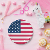 Assiettes En Carton Drapeau américain (Fête)
