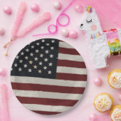 Assiettes En Carton Drapeau américain 4 juillet (Fête)