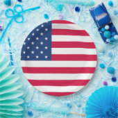 Assiettes En Carton Drapeau américain | 4 JUILLET (Fête)