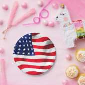 Assiettes En Carton Drapeau américain Drapeau 4 Juillet Parti (Fête)