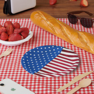 Assiettes En Carton Drapeau américain par Shirley Taylor