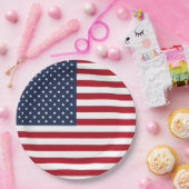Assiettes En Carton Drapeau américain patriotique (Fête)