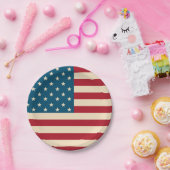 Assiettes En Carton Drapeau américain patriotique BBQ Juillet 4 Plaque (Fête)