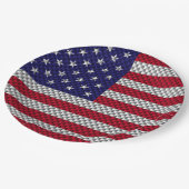 Assiettes En Carton Drapeau américain sur impression décorative de sty (Angle)