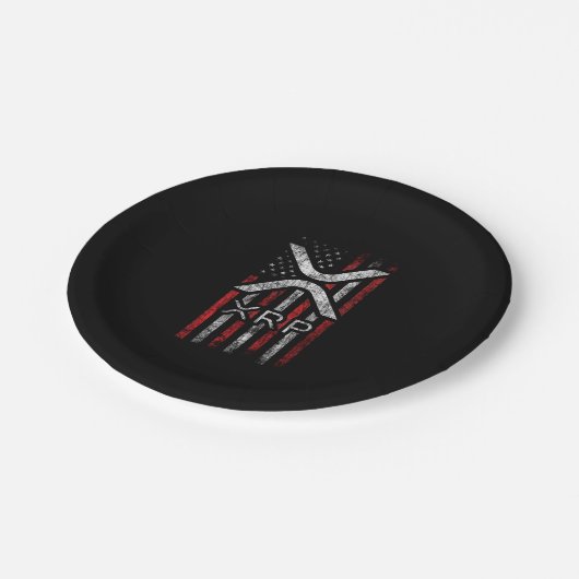Assiettes En Carton Drapeau américain - XRP Crypto Devise Cryptomonnai (Angle)